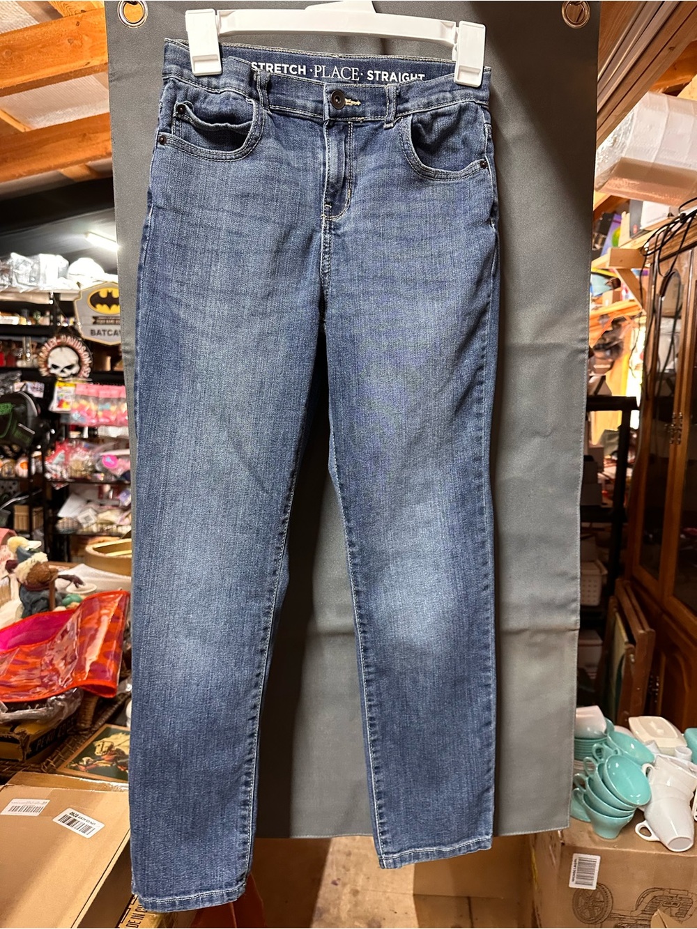 Size 12 Stretch Straight Boys Jeans - Blue